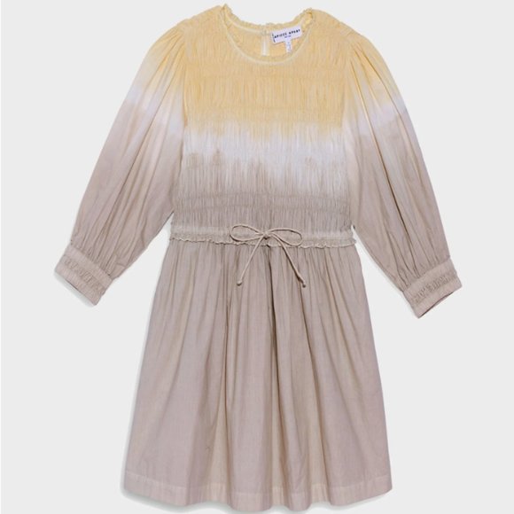 NEW Apiece Apart Aldea Smocked Mini in Soft Dip Dye Size L #540